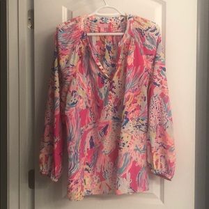 Lilly Pulitzer silk top